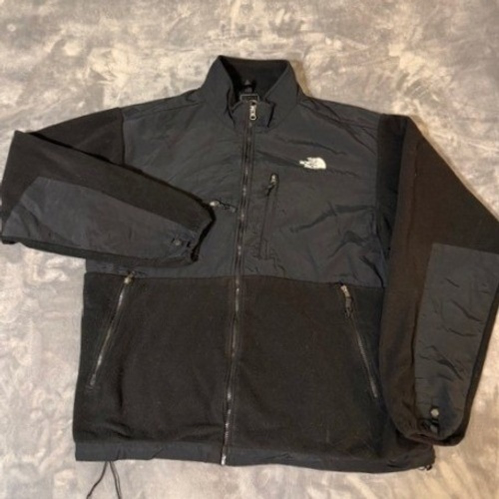 The North Face Denali Fleece Jacket Mens 2XL Black Polartec Full Zip AX348825